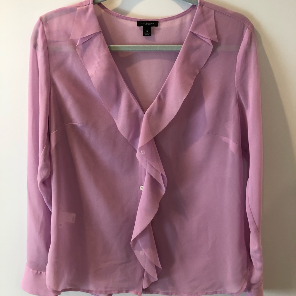 Ann Taylor Sheer Blouse